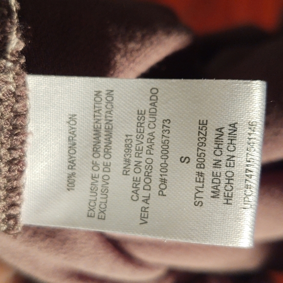 Democracy Olive Green Beaded Embroidered Paisley Design Blouse Sz S - Picture 7 of 7